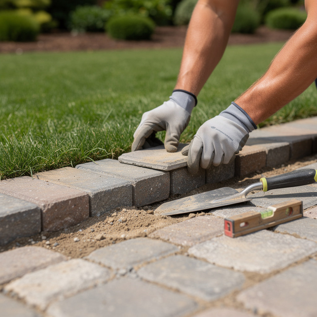 IN THE GREEN LANDSCAPING team performing expert landscape maintenance and design in Bellmore, NY